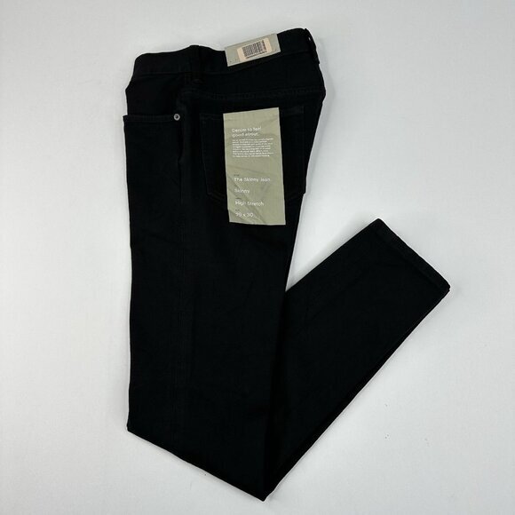 Everlane Uniform Men’s NWT Black Mid-Rise The Performance Skinny Jean W29/L30 - Picture 2 of 14